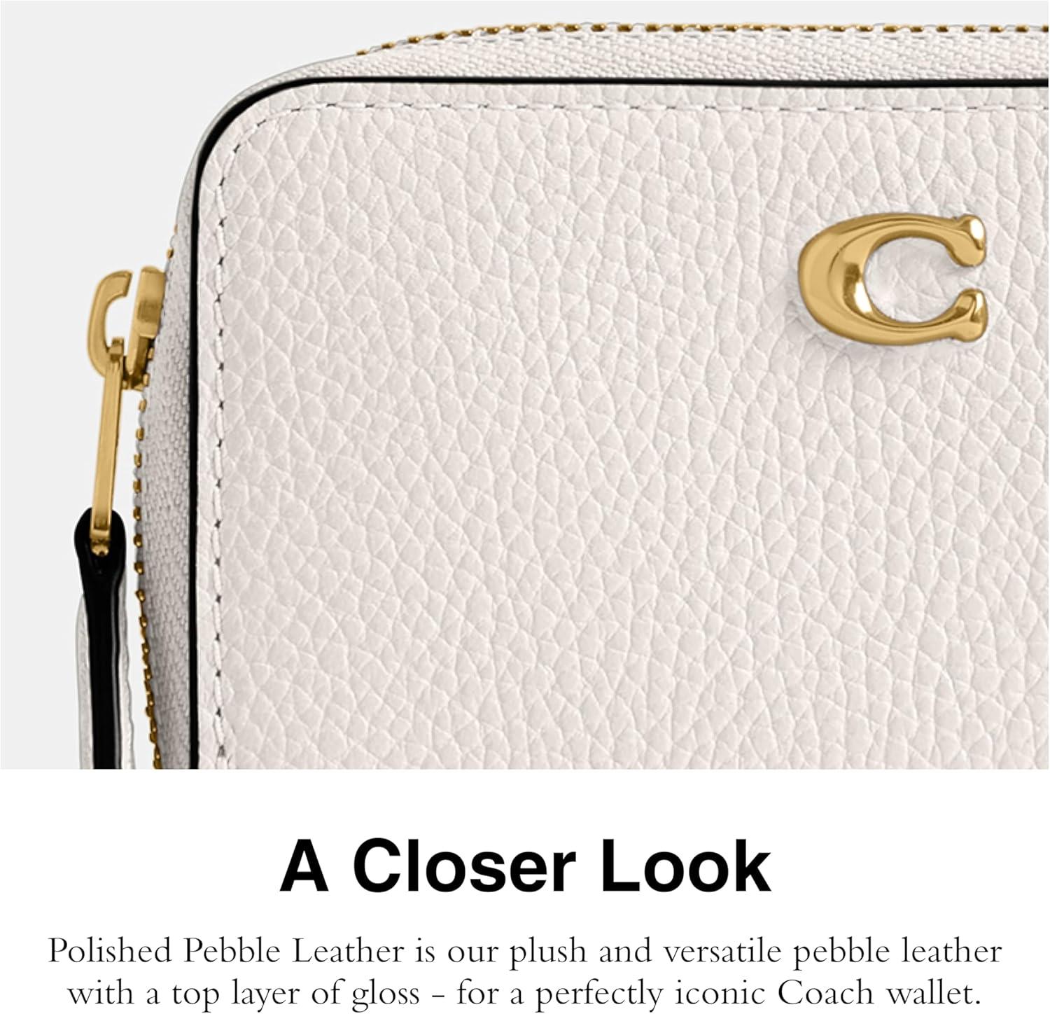 image:imageCOACH Womens Small Zip Around Card CaseB4CHALK