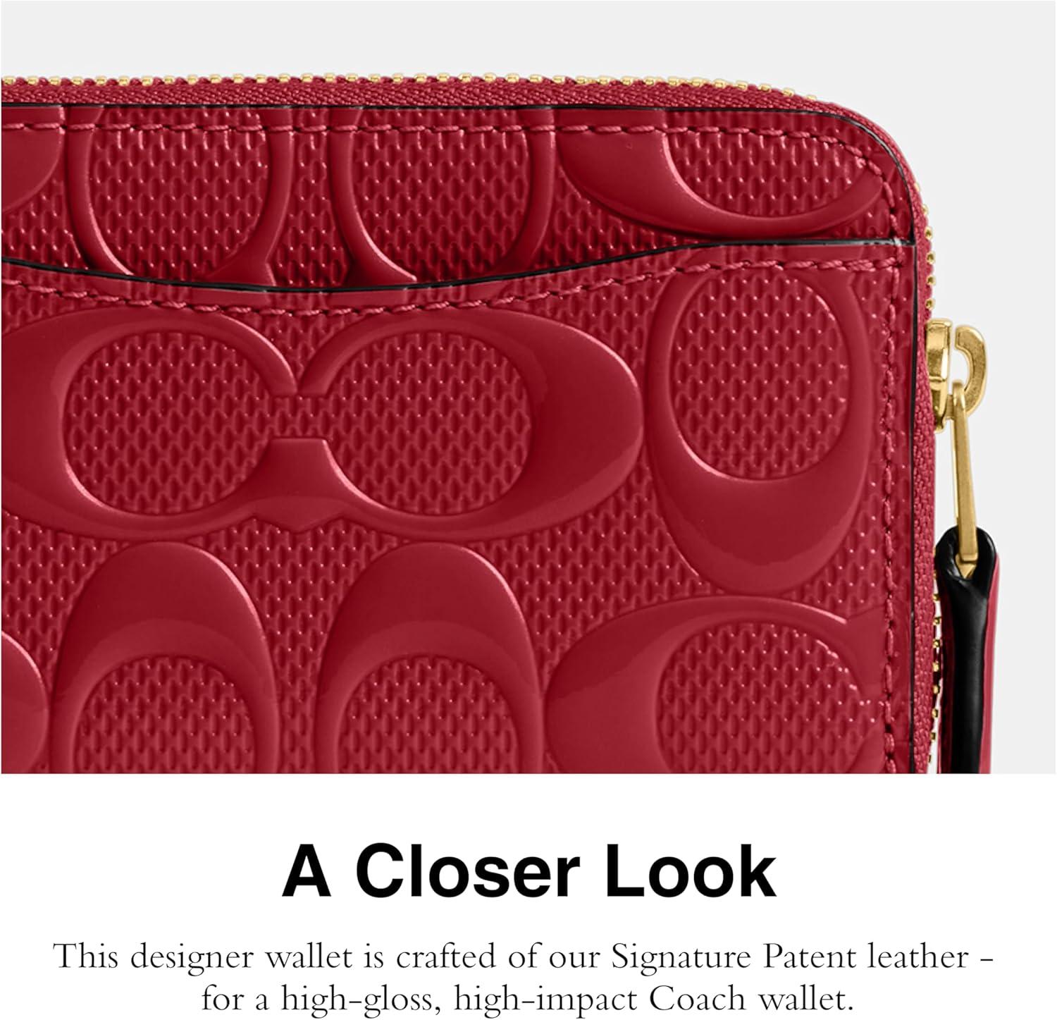 image:imageCOACH Womens Small Zip Around Card CaseB4RUBY