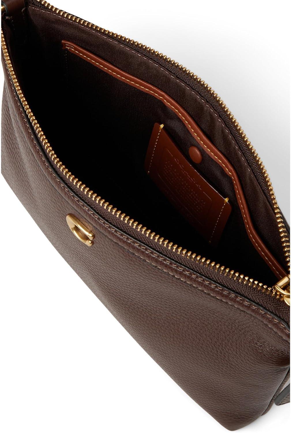 image:imageCOACH womens Legacy Zip Top CrossbodyB4Maple