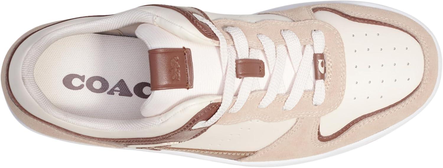 image:imageCoach Mens C201 Mixed Material SneakerSaddleTaupe