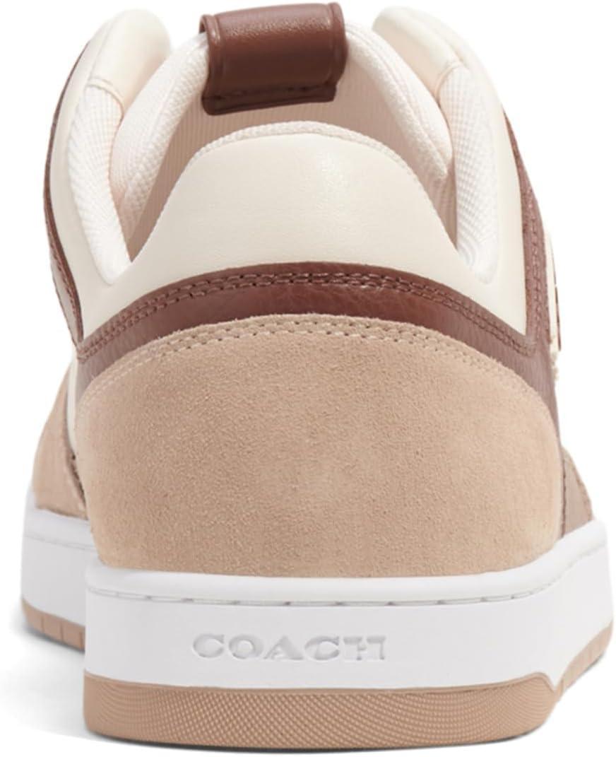 image:imageCoach Mens C201 Mixed Material SneakerSaddleTaupe