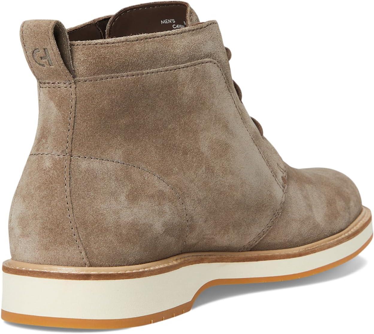 image:imageCole Haan Mens Morse Grand Chukka BootsMorel SuedeIvory