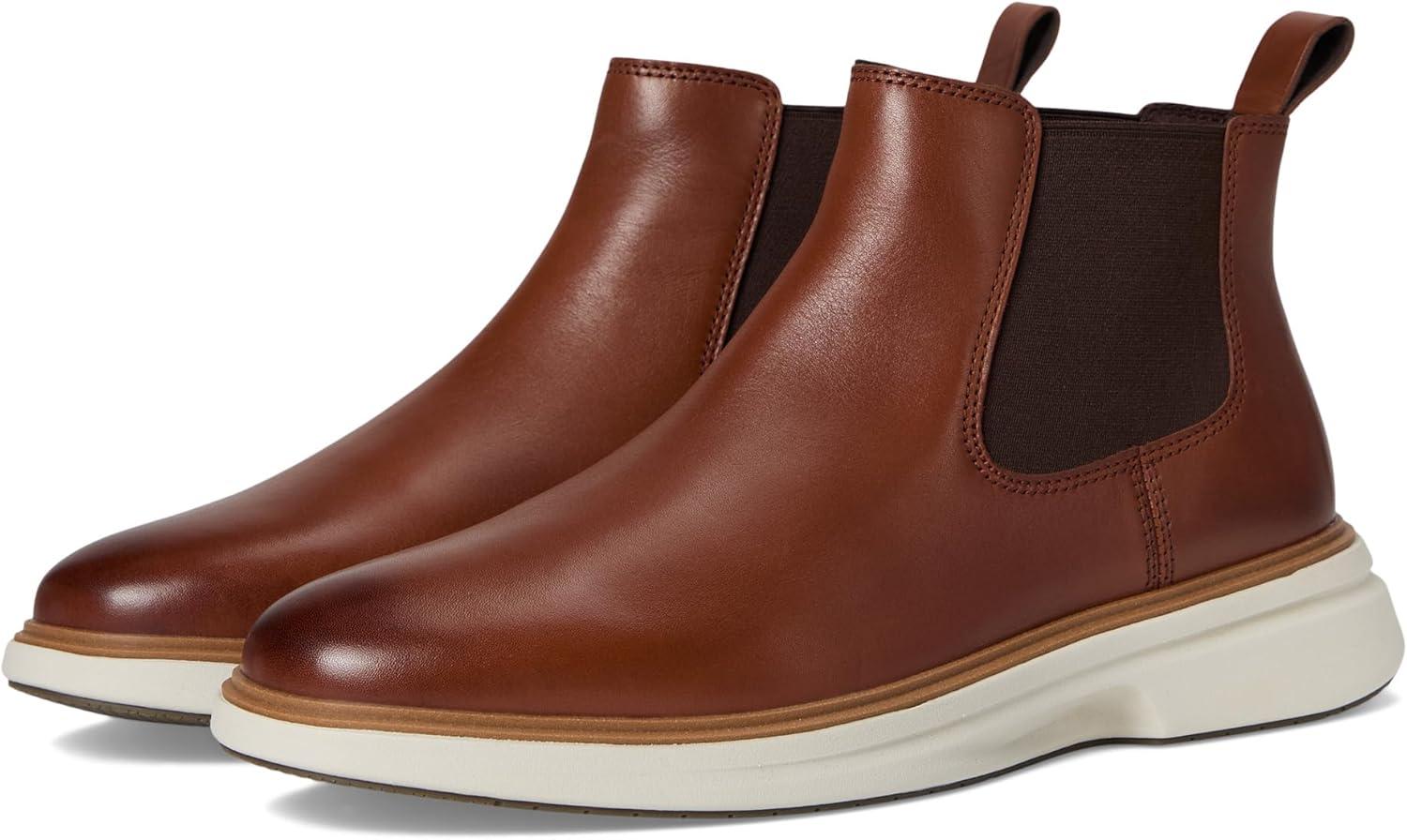 image:imageCole Haan Mens Originalgrand Cityspectre Chelsea BootsWoodburyDark NaturalSilver Birch