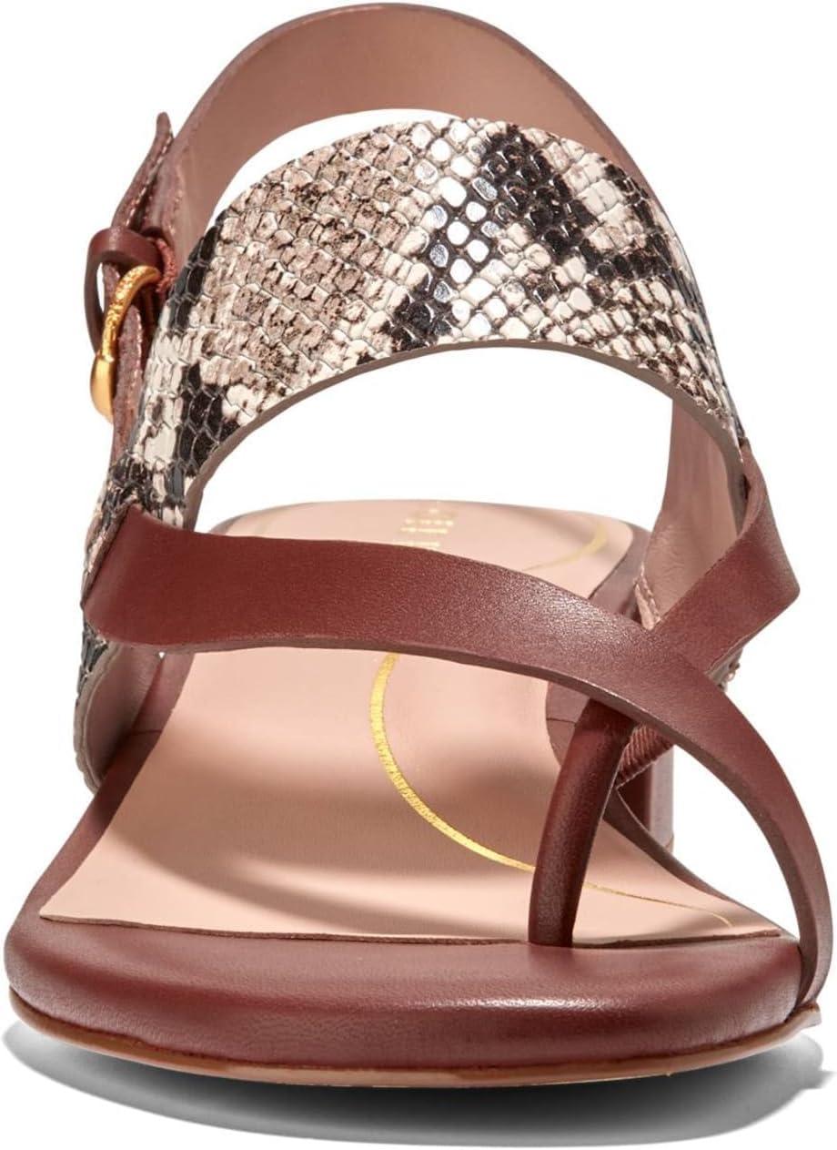 image:imageCole Haan Womens Anica Lux Block Heel Heeled SandalSandollar Prt Soho Snake Ltr