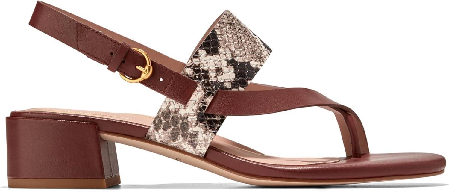 image:imageCole Haan Womens Anica Lux Block Heel Heeled SandalSandollar Prt Soho Snake Ltr