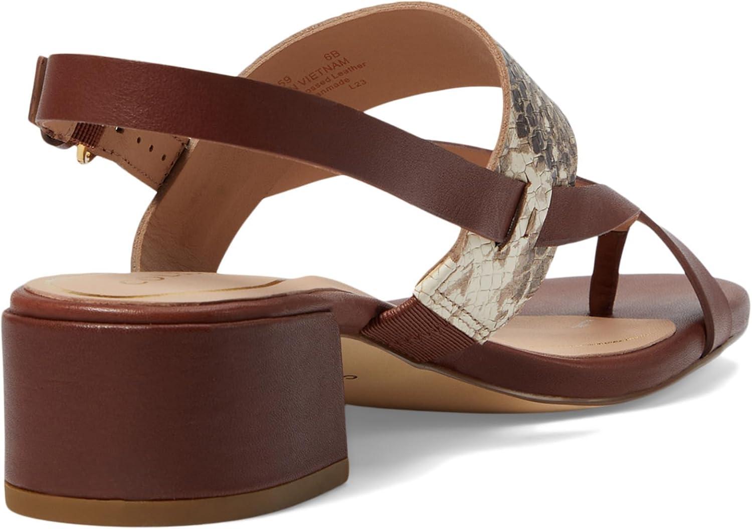 image:imageCole Haan Womens Anica Lux Block Heel Heeled SandalSandollar Prt Soho Snake Ltr