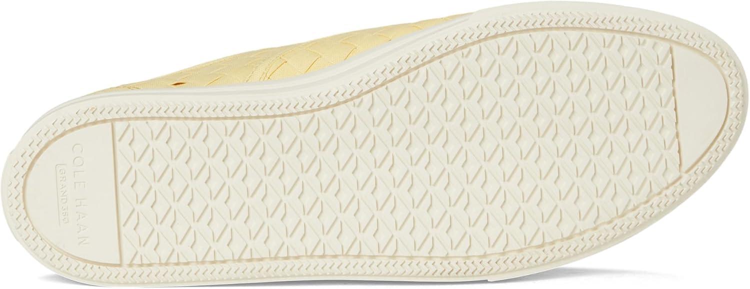 image:imageCole Haan Womens Grandpro HarborPale Banana Woven CanvasLeatherIvory