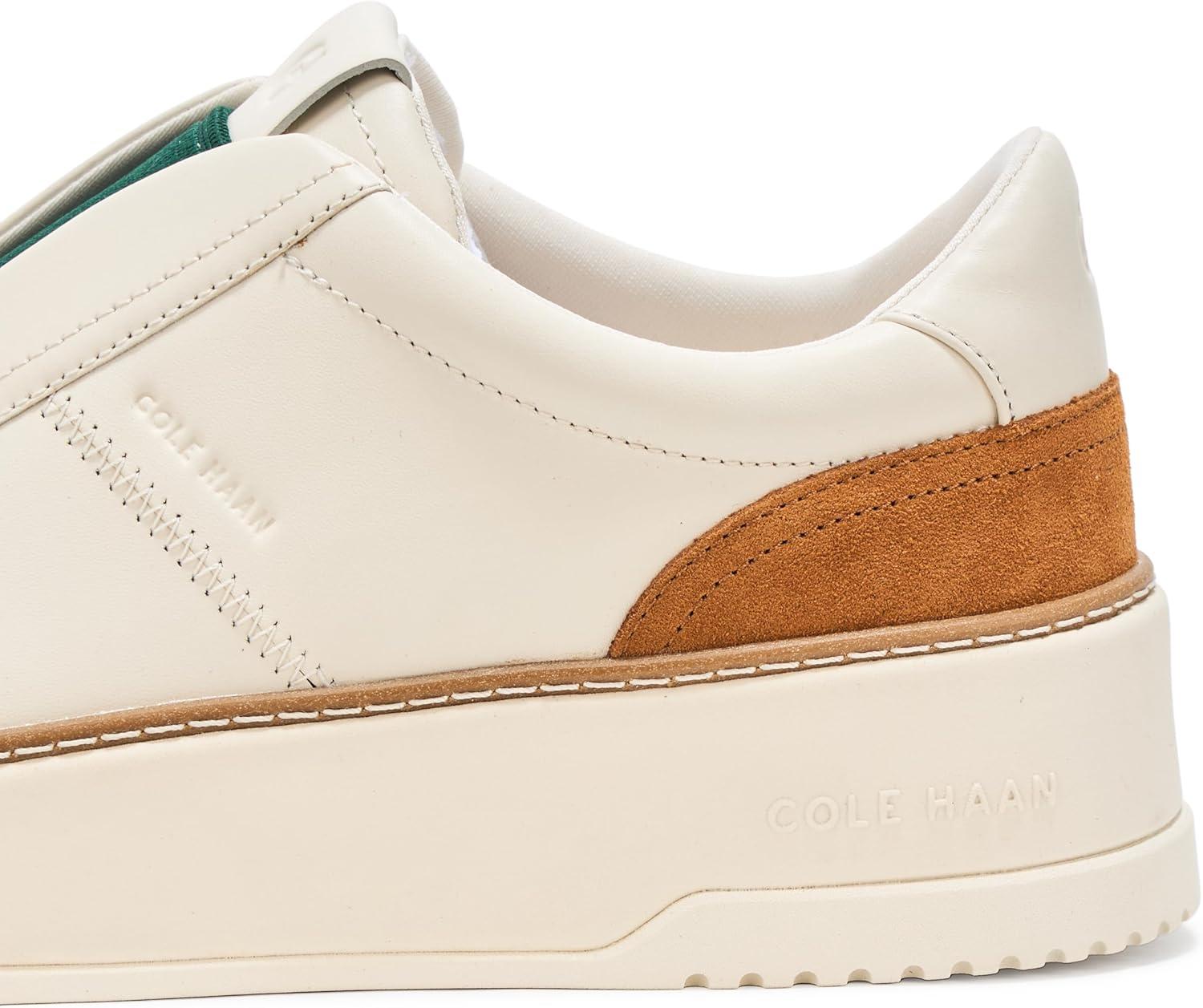 image:imageCole Haan Womens Grandpro Maxfield Slipon SneakersIvoryTobacco Suede