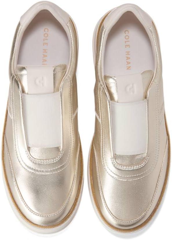image:imageCole Haan Womens Grandpro Maxfield Slipon SneakersSoft Gold Leather