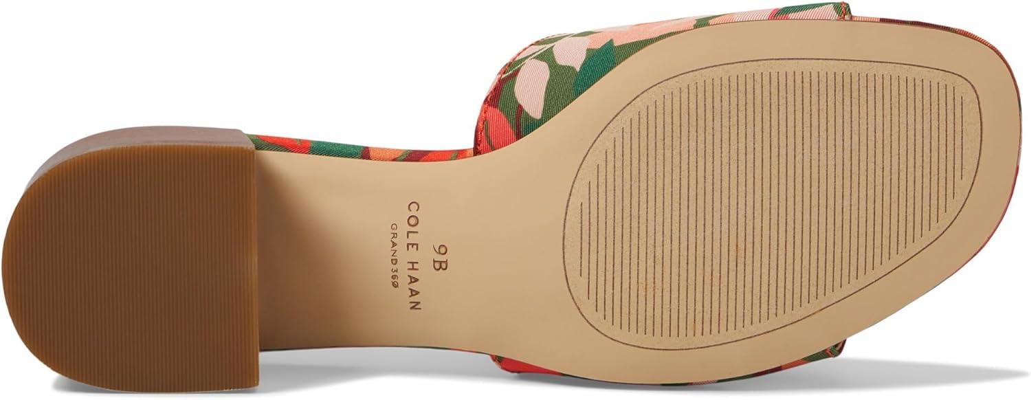 image:imageCole Haan womens Calli Single Band Block HeelMulti Leaf Print