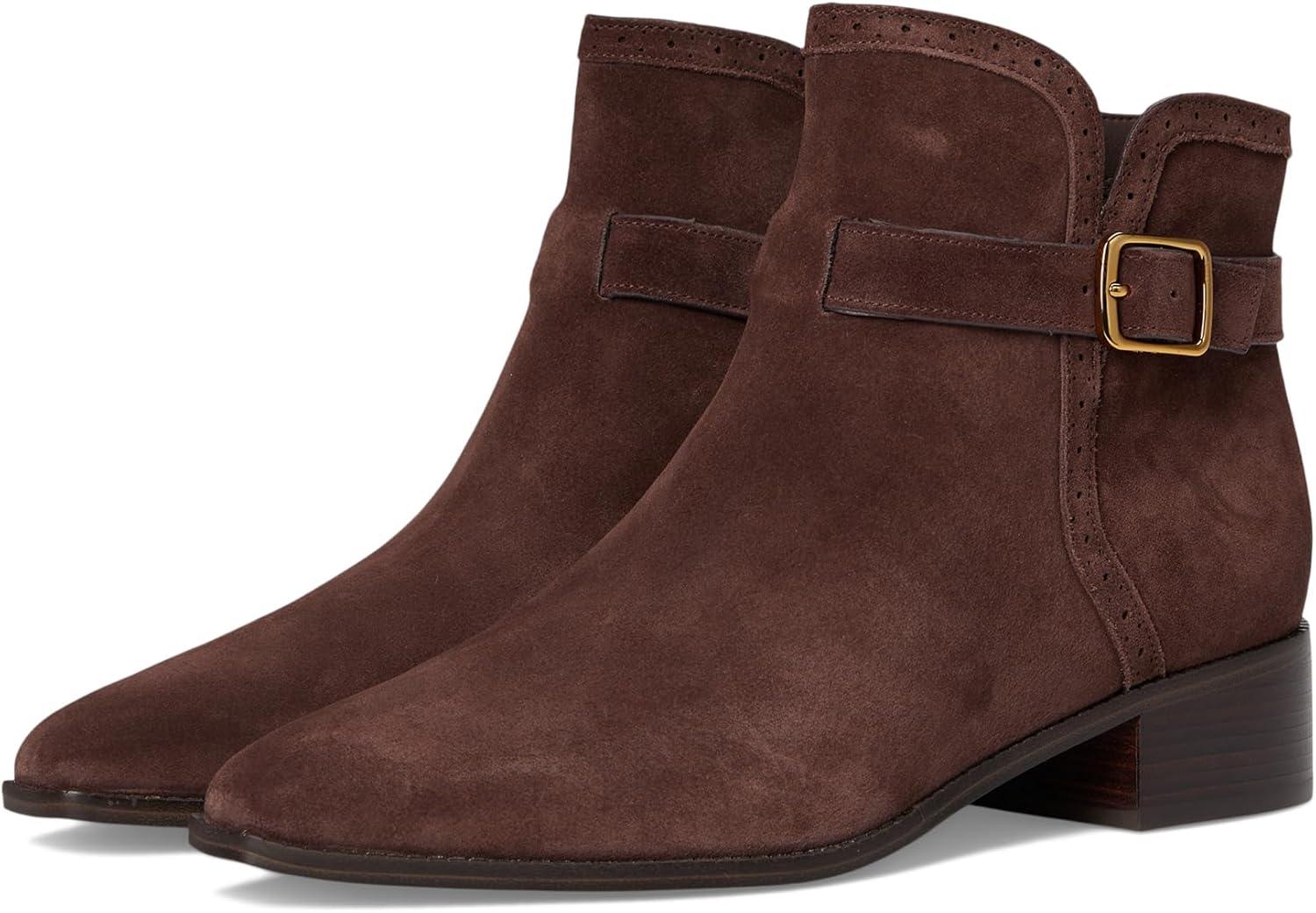 image:imageCole Haan womens Norella Buckle BootsMadeira Brown Suede