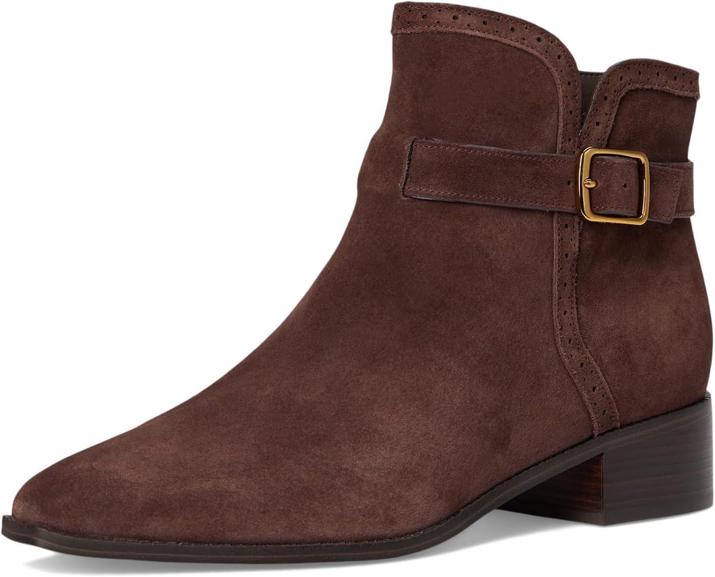image:imageCole Haan womens Norella Buckle BootsMadeira Brown Suede