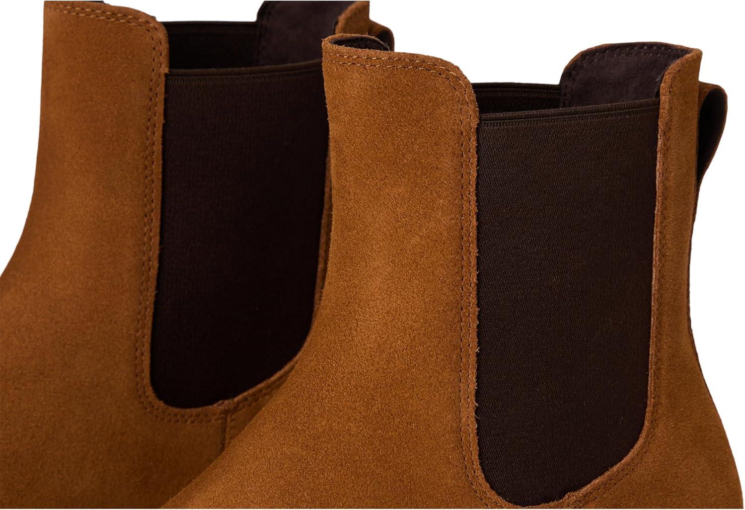 image:imageCole Haan womens Zerogrand Rexanna Waterproof ChelseaCh Tobacco SuedeIvory Wp