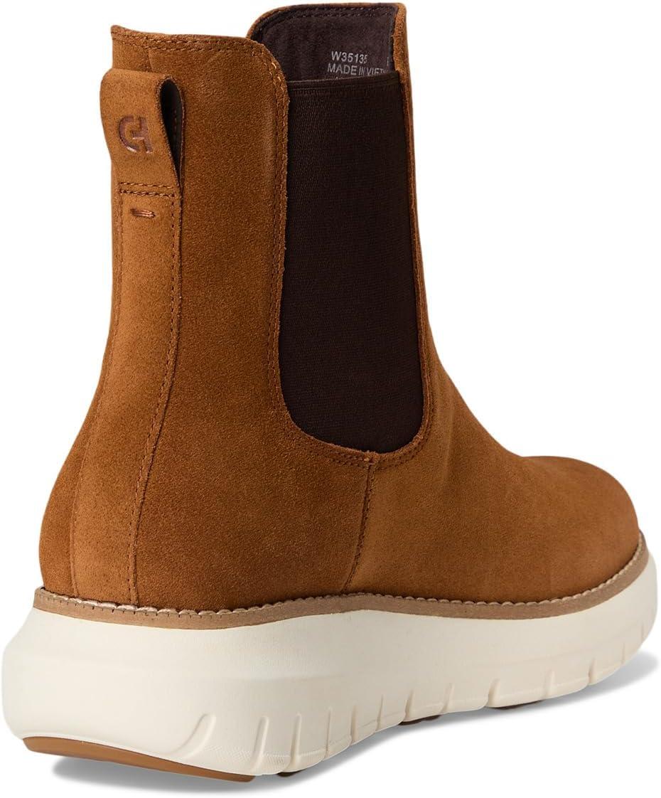 image:imageCole Haan womens Zerogrand Rexanna Waterproof ChelseaCh Tobacco SuedeIvory Wp