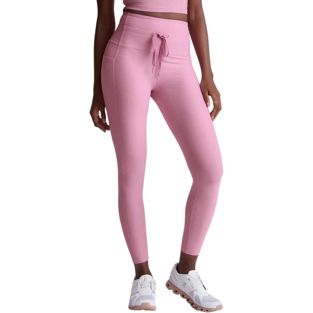 image:imageBeyond Yoga Womens Spacedye Go Pocket Midi LeggingPink Haze Heather