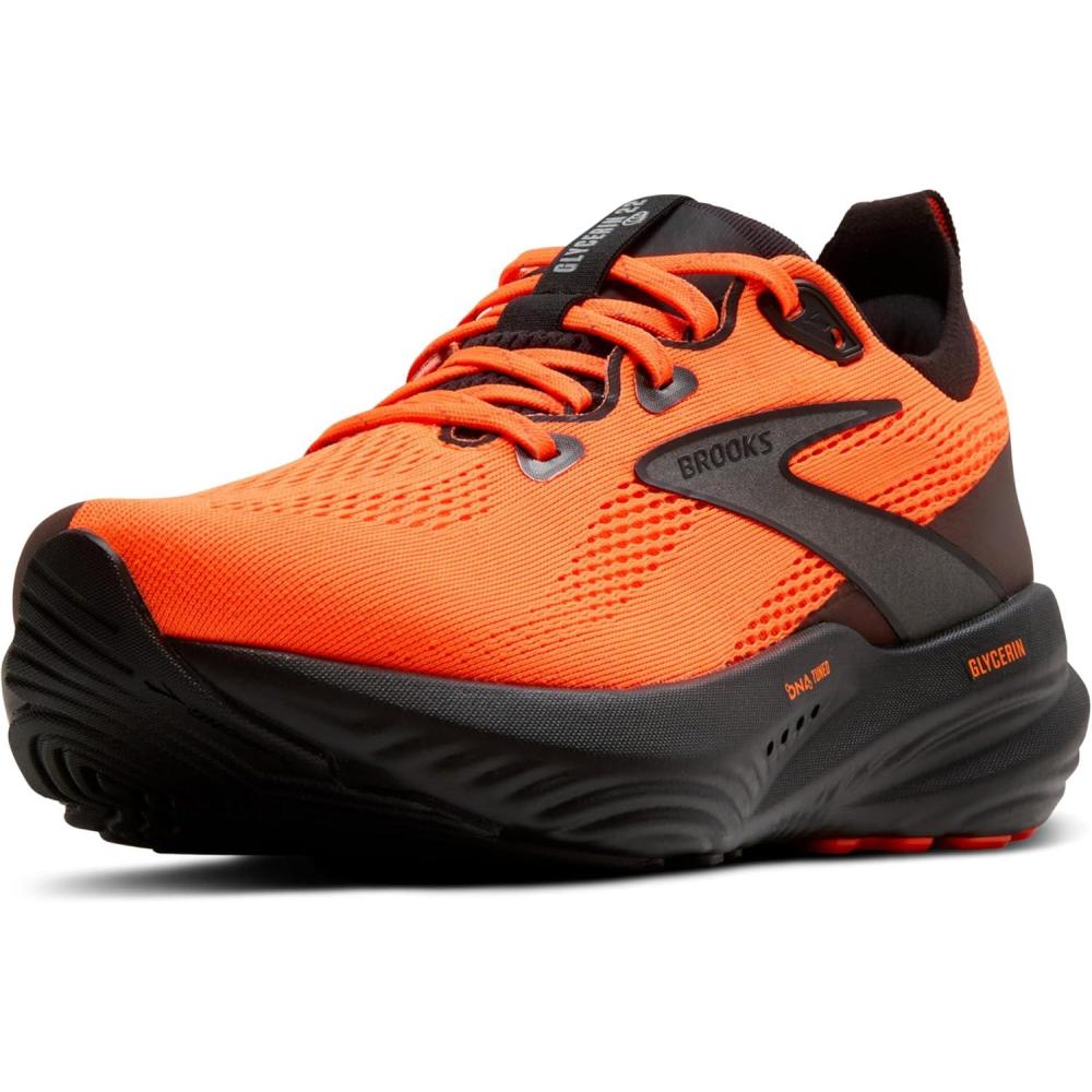 image:imageBrooks Mens Glycerin 22 Neutral Running ShoeOrangeBlack