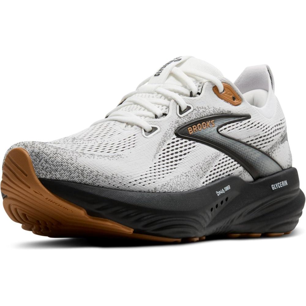 image:imageBrooks Mens Glycerin 22 Neutral Running ShoeWhiteGreyBlack