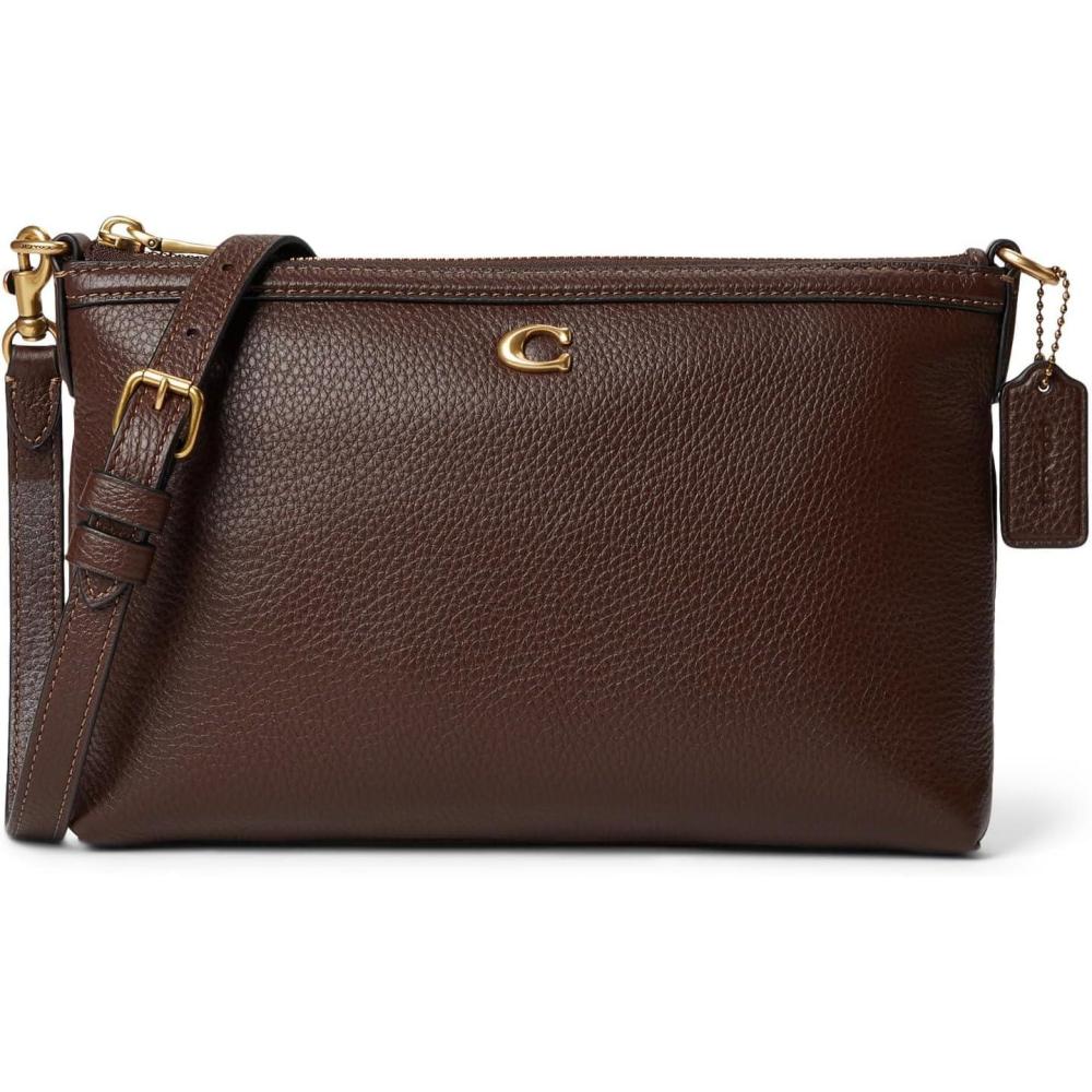 image:imageCOACH womens Legacy Zip Top CrossbodyB4Maple