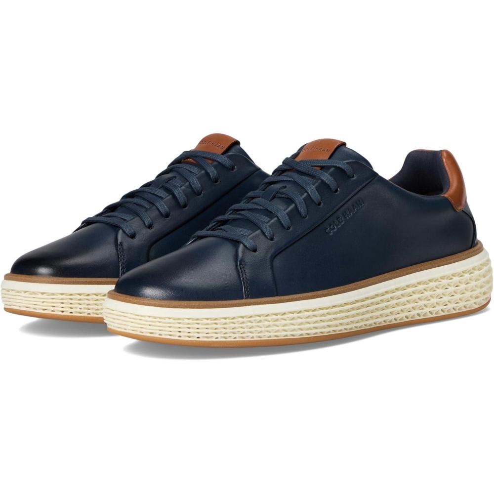 image:imageCole Haan Mens Grandpro Court SkyweaveNavy BlazerBrit TanIvory