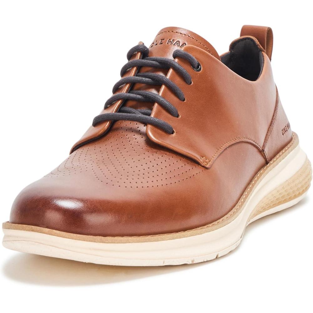 image:imageCole Haan Mens Originalgrand Energy Weave Plain Toe OxfordBritish TanNatural TanIvory