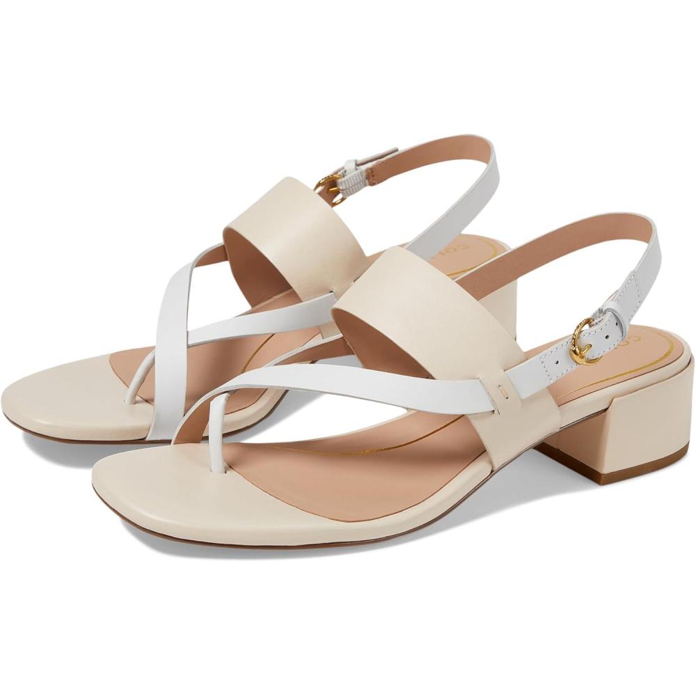 image:imageCole Haan Womens Anica Lux Block Heel Heeled SandalSandollar LtrWhite Ltr