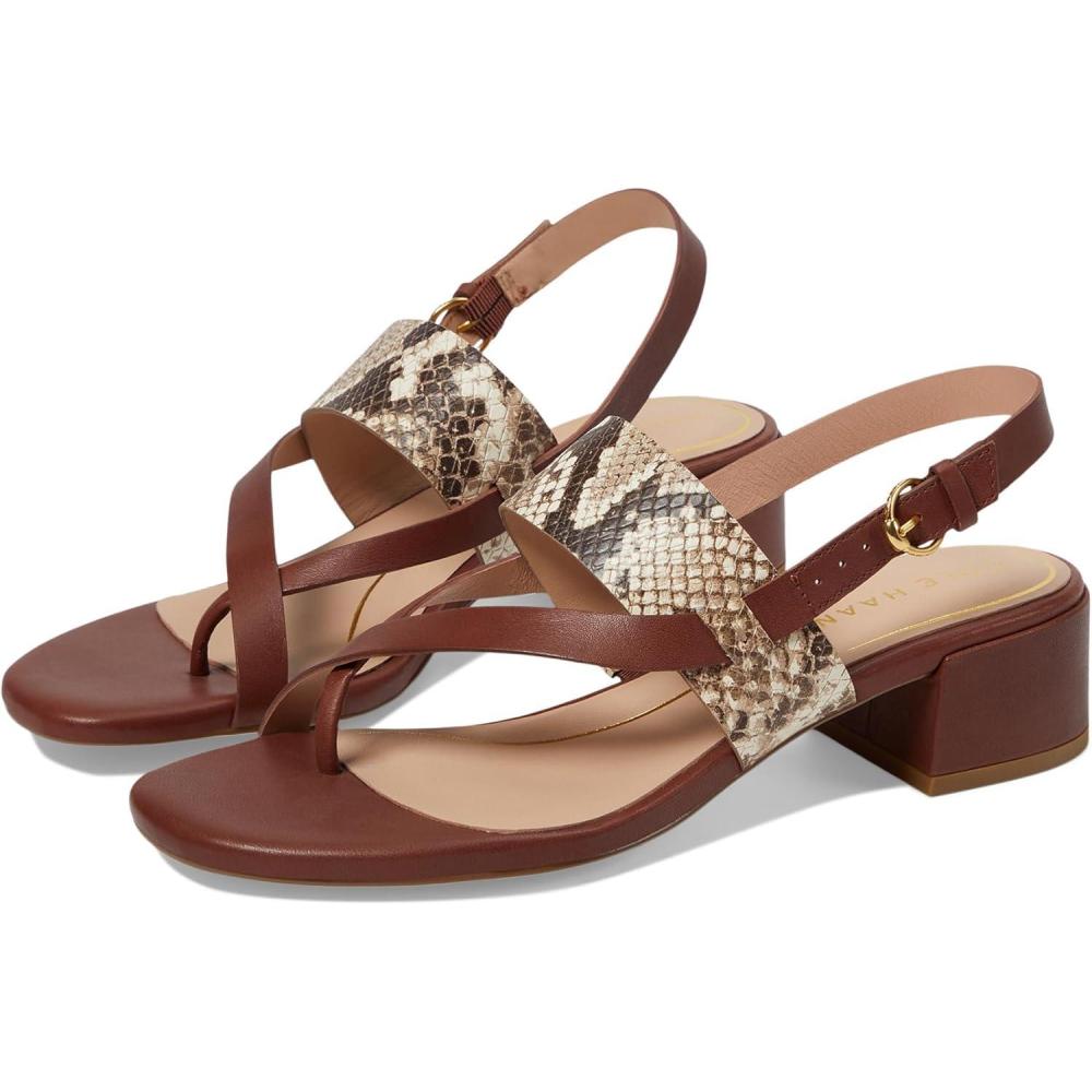 image:imageCole Haan Womens Anica Lux Block Heel Heeled SandalSandollar Prt Soho Snake Ltr