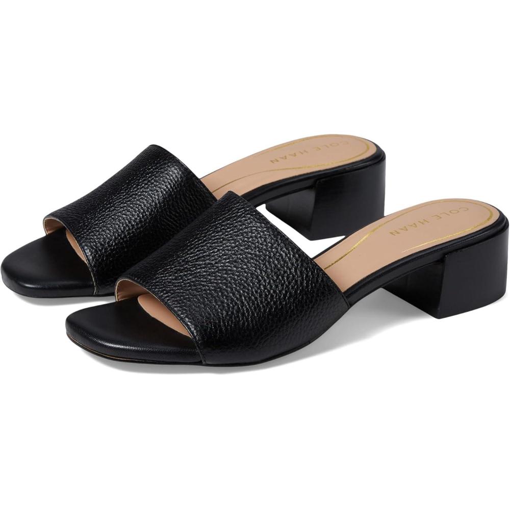 image:imageCole Haan womens Calli Single Band Block HeelBlack Leather