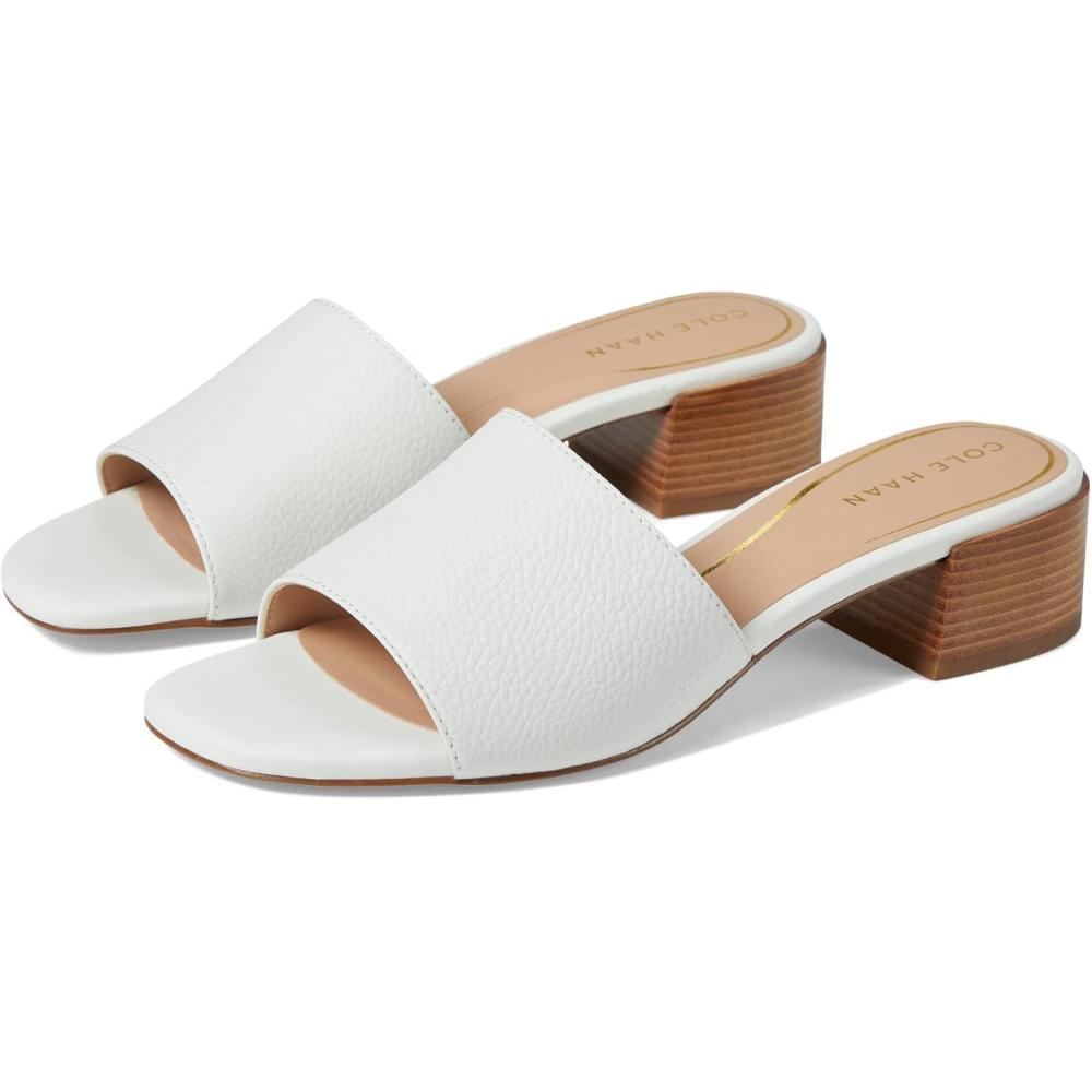 image:imageCole Haan womens Calli Single Band Block HeelEgret Leather