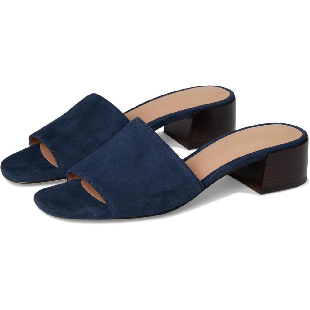 image:imageCole Haan womens Calli Single Band Block HeelNavy Blazer Suede