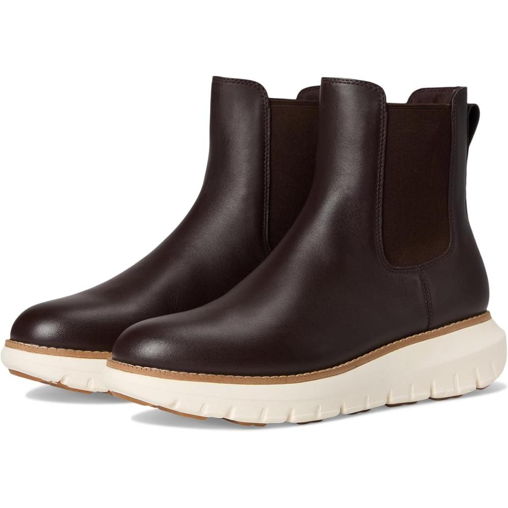 image:imageCole Haan womens Zerogrand Rexanna Waterproof ChelseaCh Dk ChocolateIvory Wp