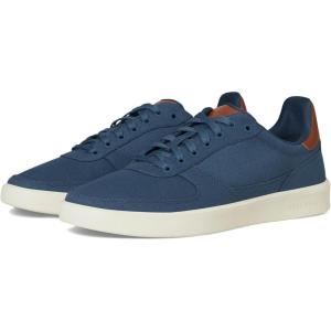 Cole Haan Men’s Grand Crosscourt Daily Turf Sneaker(Ensign Blue/British Tan/Ivory)