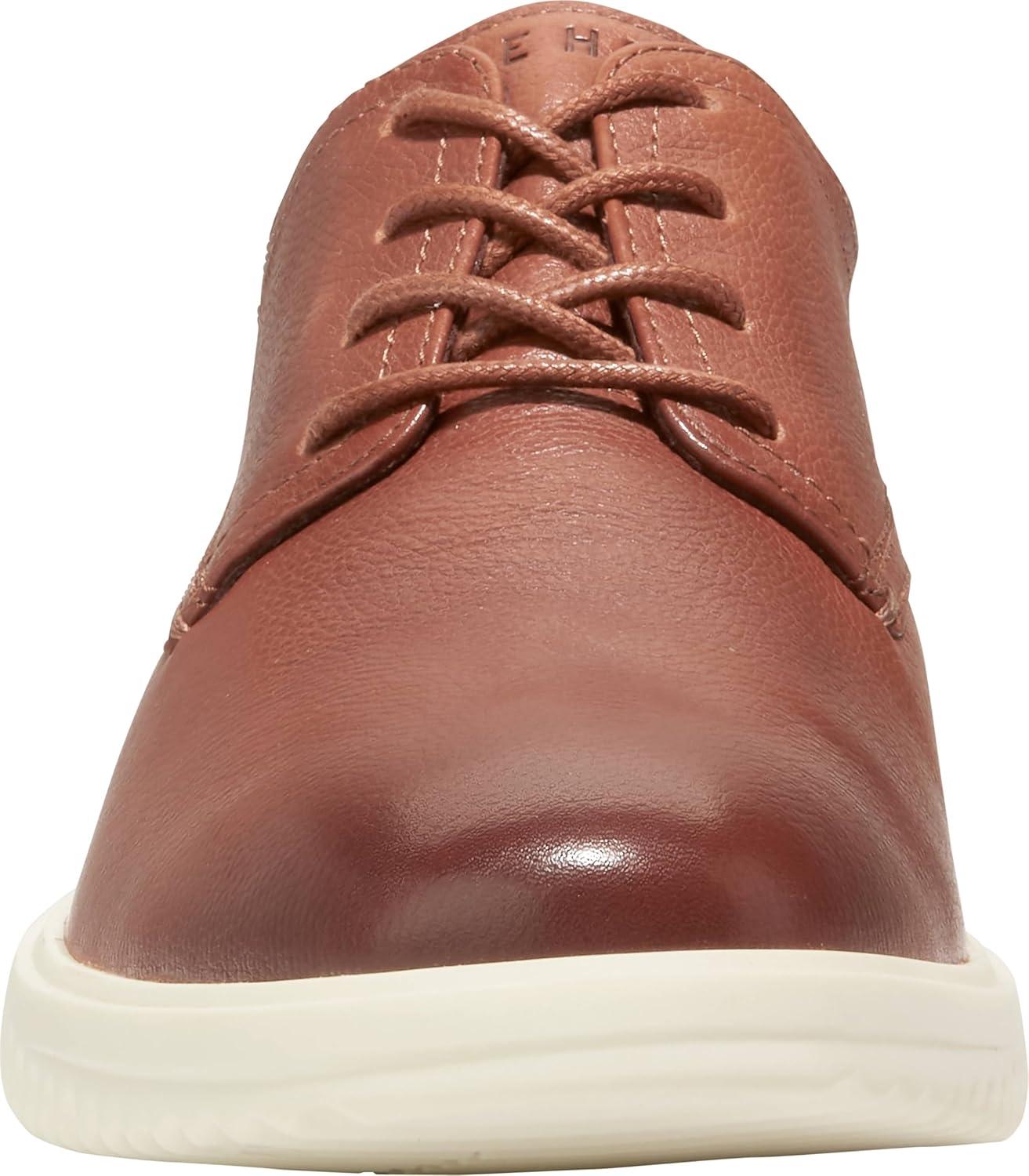 image:imageCole Haan Mens Grand Plain Toe OxfordsBritish Tan LeatherIvory