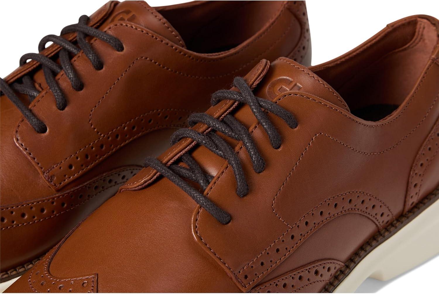 image:imageCole Haan Mens Grand Shadowlite WingtipBritish TanIvory