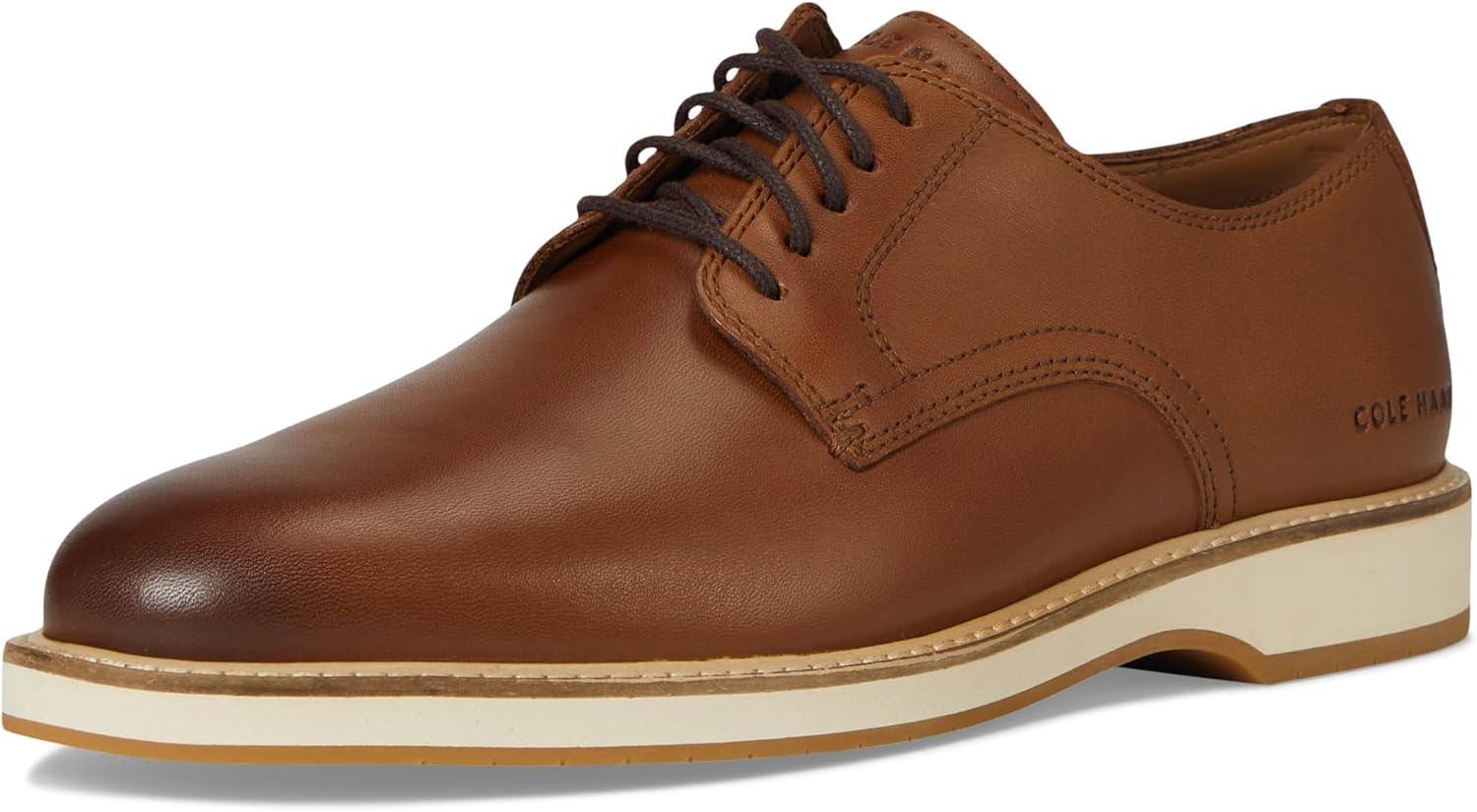 image:imageCole Haan Mens Morse Grand Plain Toe OxfordsBritish TanIvory