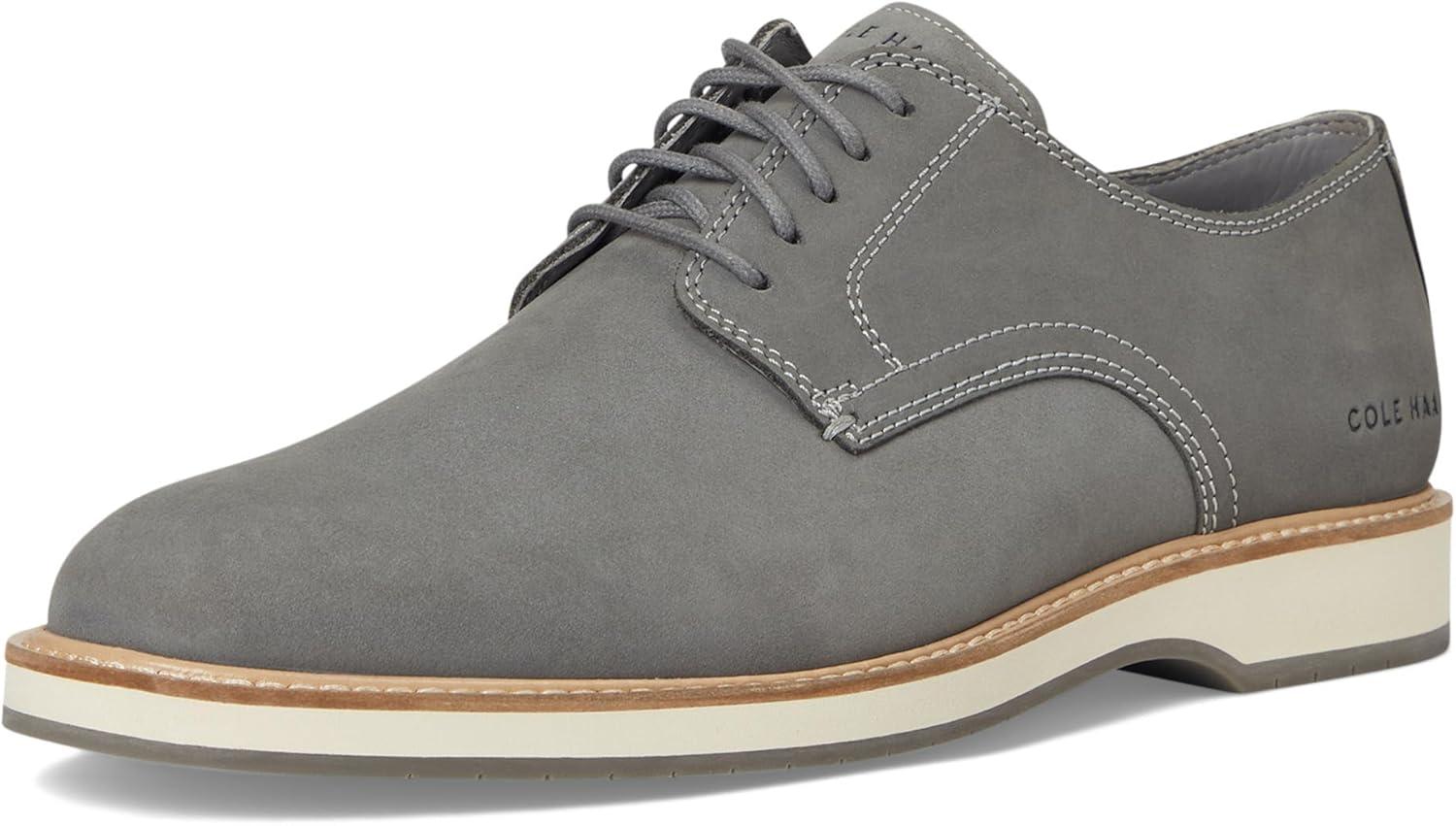 image:imageCole Haan Mens Morse Grand Plain Toe OxfordsSea Stone NubuckIvorySea Stone