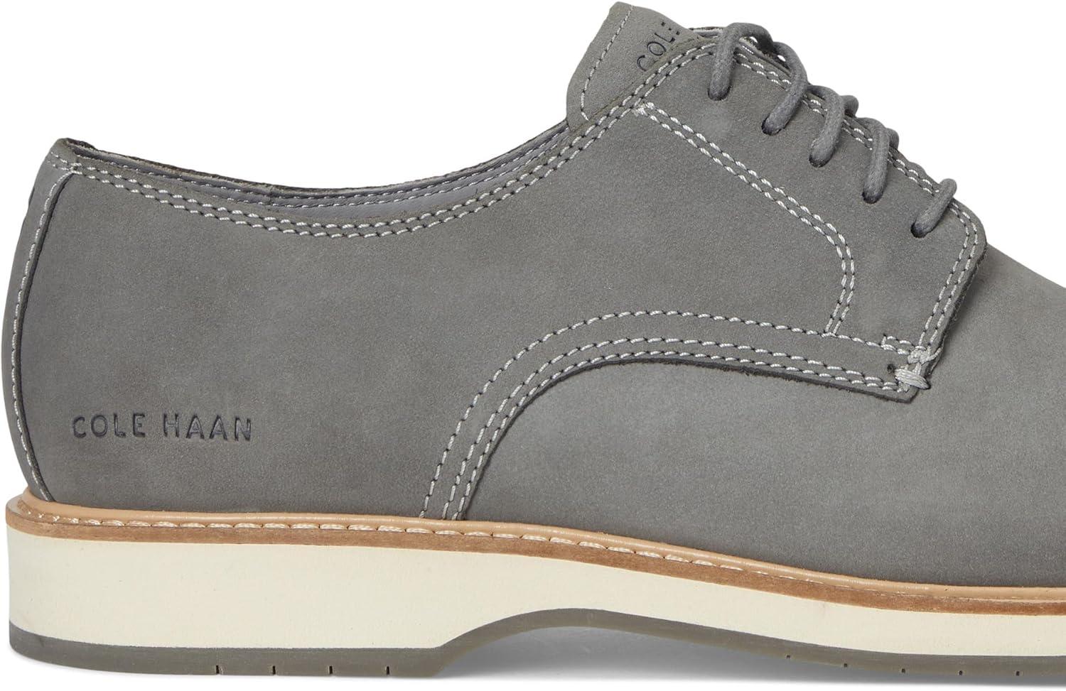 image:imageCole Haan Mens Morse Grand Plain Toe OxfordsSea Stone NubuckIvorySea Stone