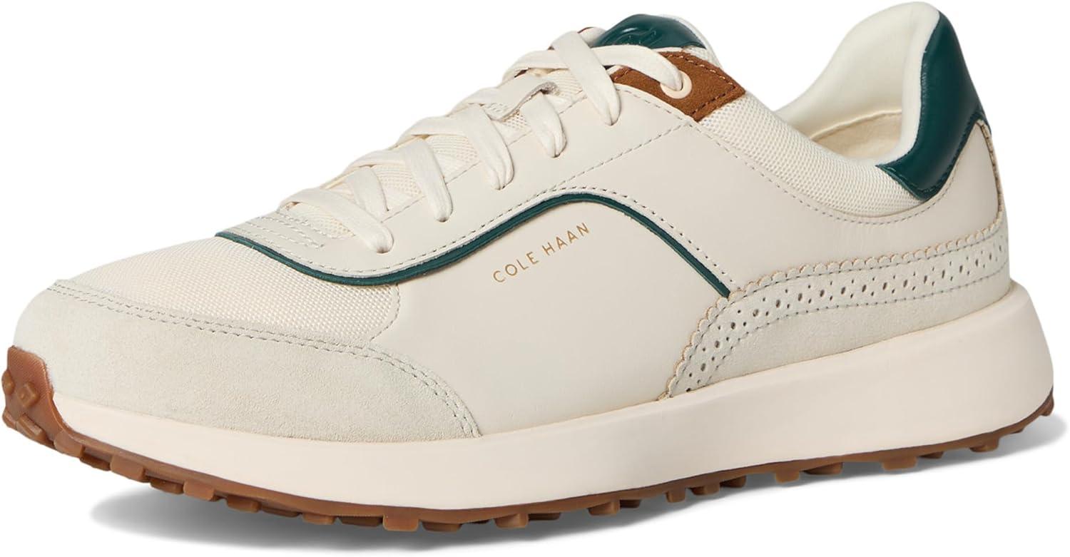 image:imageCole Haan Womens Grand Crosscourt Hallet Runners SneakerIvory MeshLeatherTobacco Suede