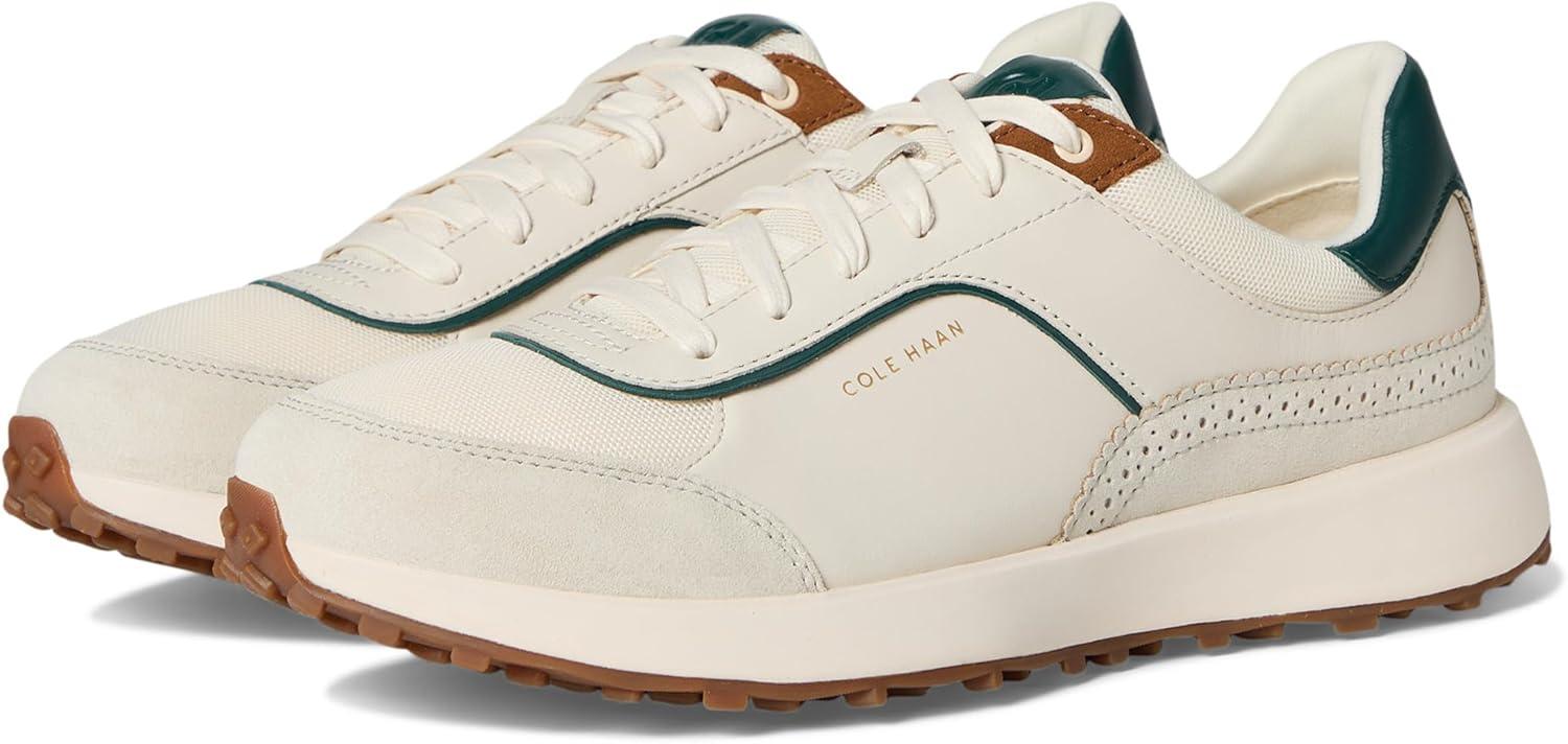 image:imageCole Haan Womens Grand Crosscourt Hallet Runners SneakerIvory MeshLeatherTobacco Suede