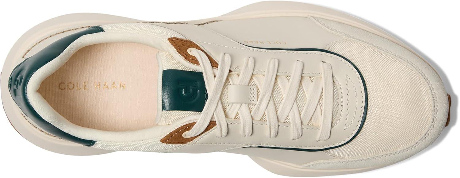 image:imageCole Haan Womens Grand Crosscourt Hallet Runners SneakerIvory MeshLeatherTobacco Suede