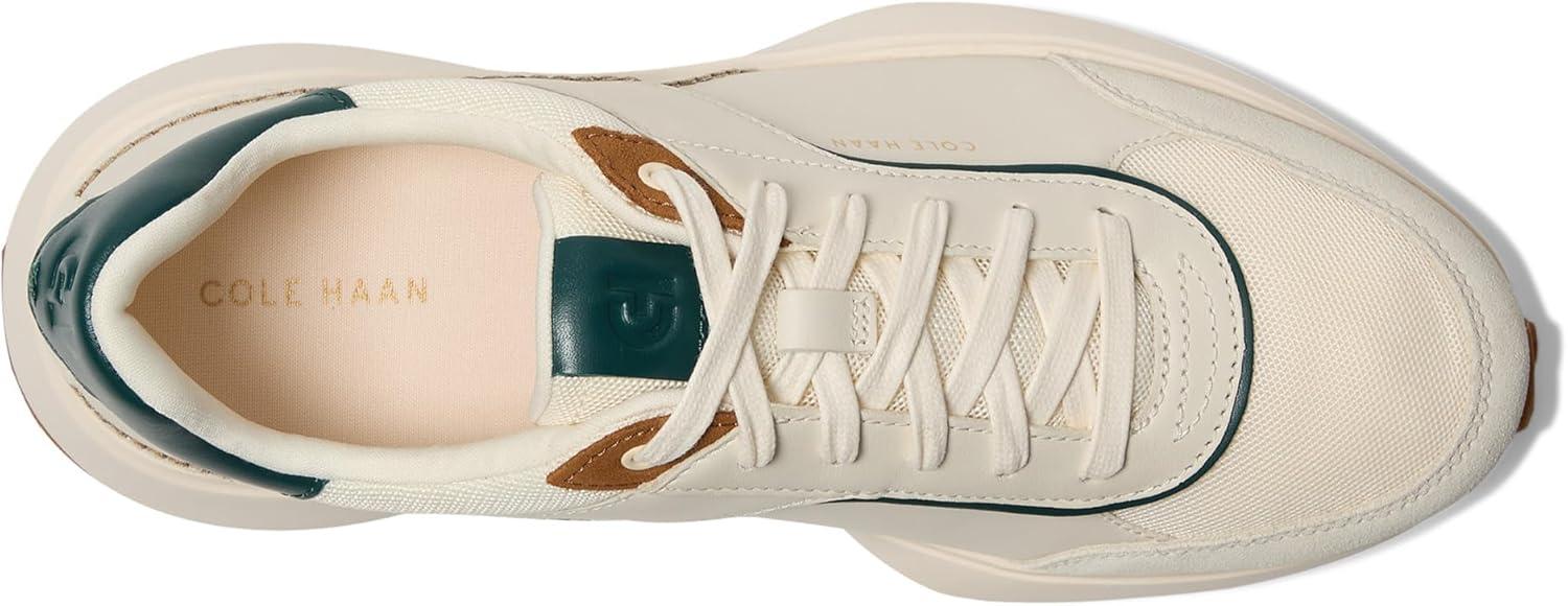 image:imageCole Haan Womens Grand Crosscourt Hallet Runners SneakerIvory MeshLeatherTobacco Suede