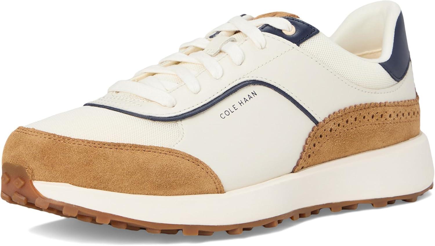 image:imageCole Haan Womens Grand Crosscourt Hallet Runners SneakerIvoryGolden Honey SuedeMidnight Moon