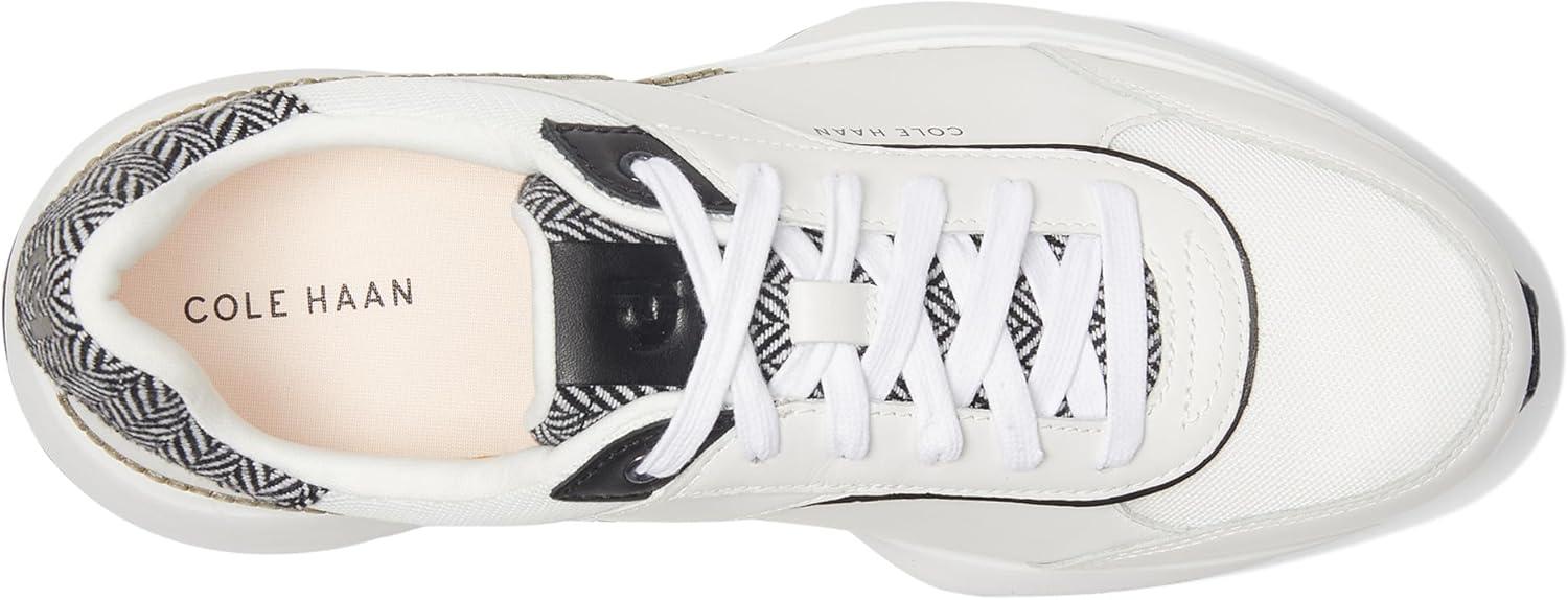image:imageCole Haan Womens Grand Crosscourt Hallet Runners SneakerWhite MeshHerringbone