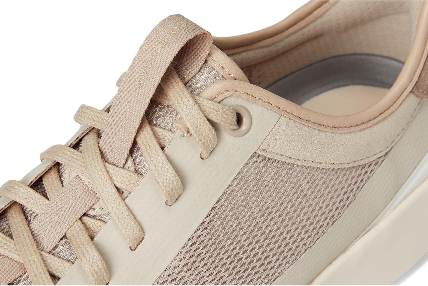 image:imageCole Haan Womens Grandpro All Day Court SneakersLight SesameIrish CoffeeIvory