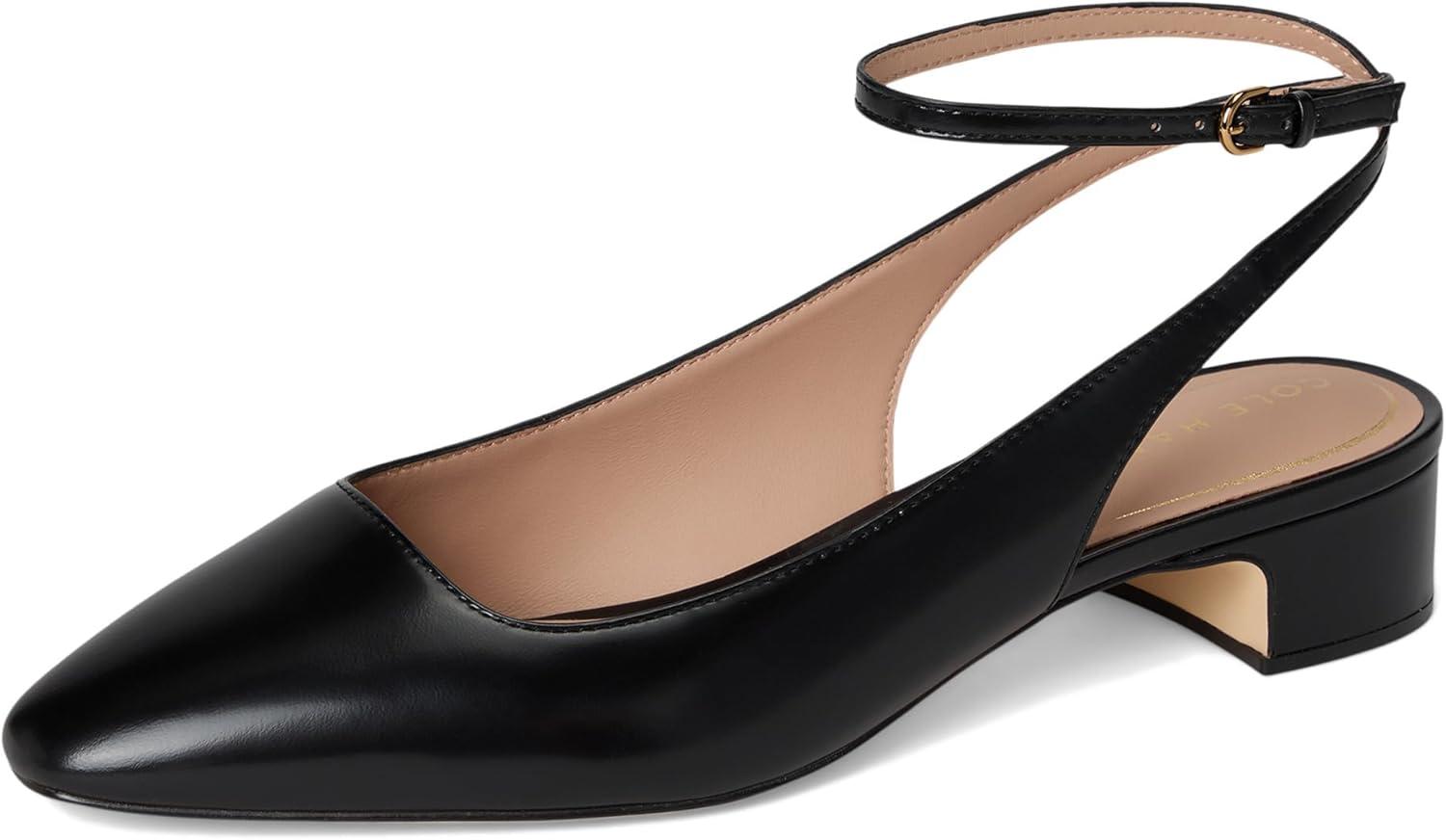 image:imageCole Haan Womens Paden Ankle Strap PumpsBlack Box Leather