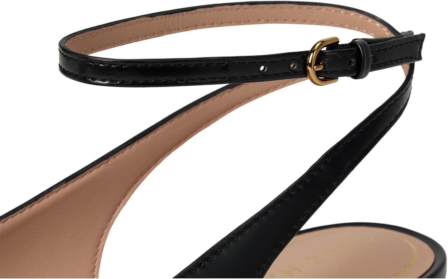 image:imageCole Haan Womens Paden Ankle Strap PumpsBlack Box Leather