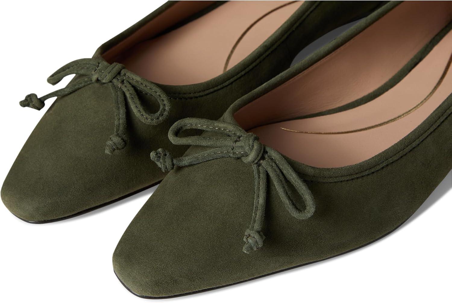 image:imageCole Haan Womens Paget Ballet FlatsOlive Night Suede
