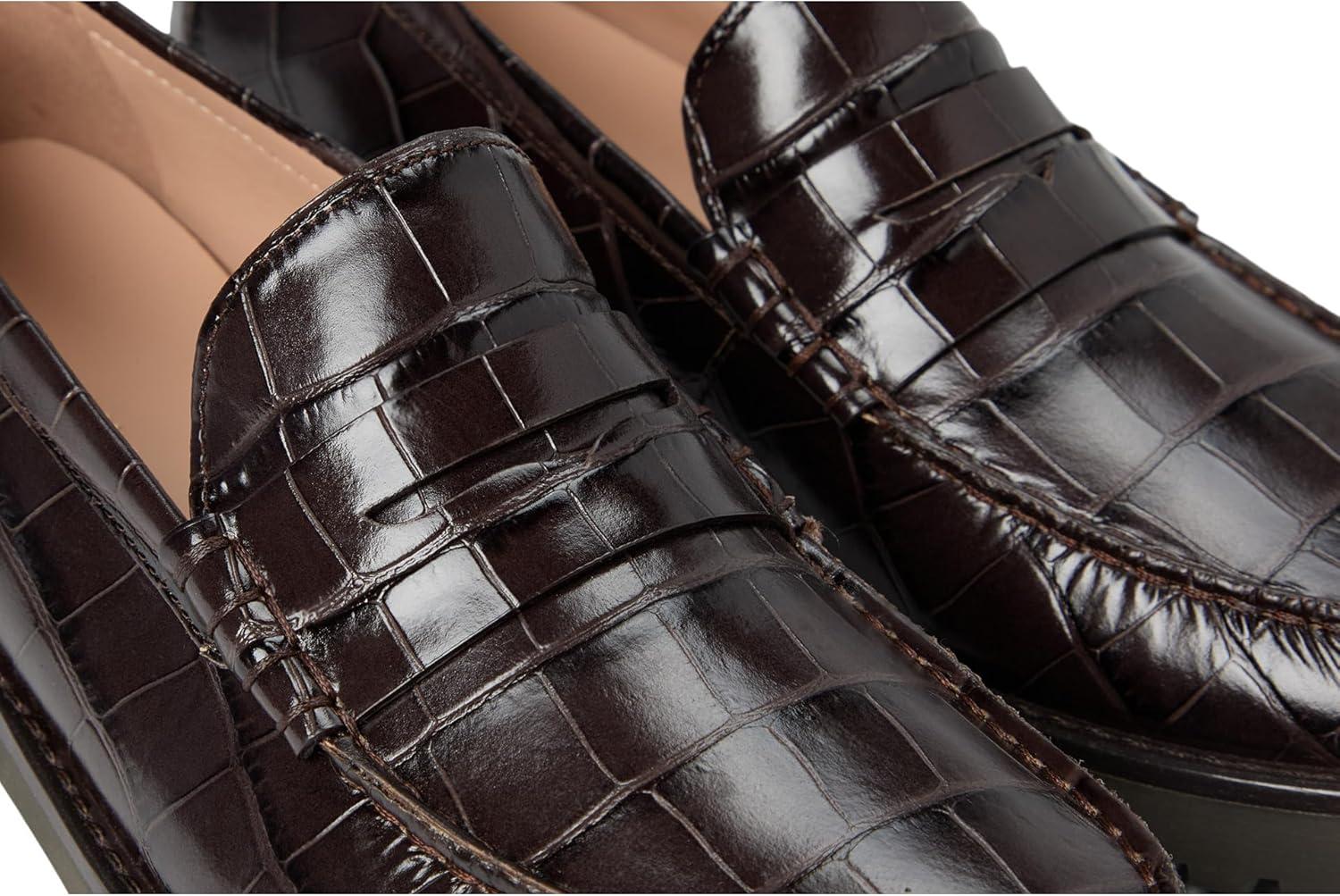 image:imageCole Haan Womens Treena LugDark ChocolateCroc Print