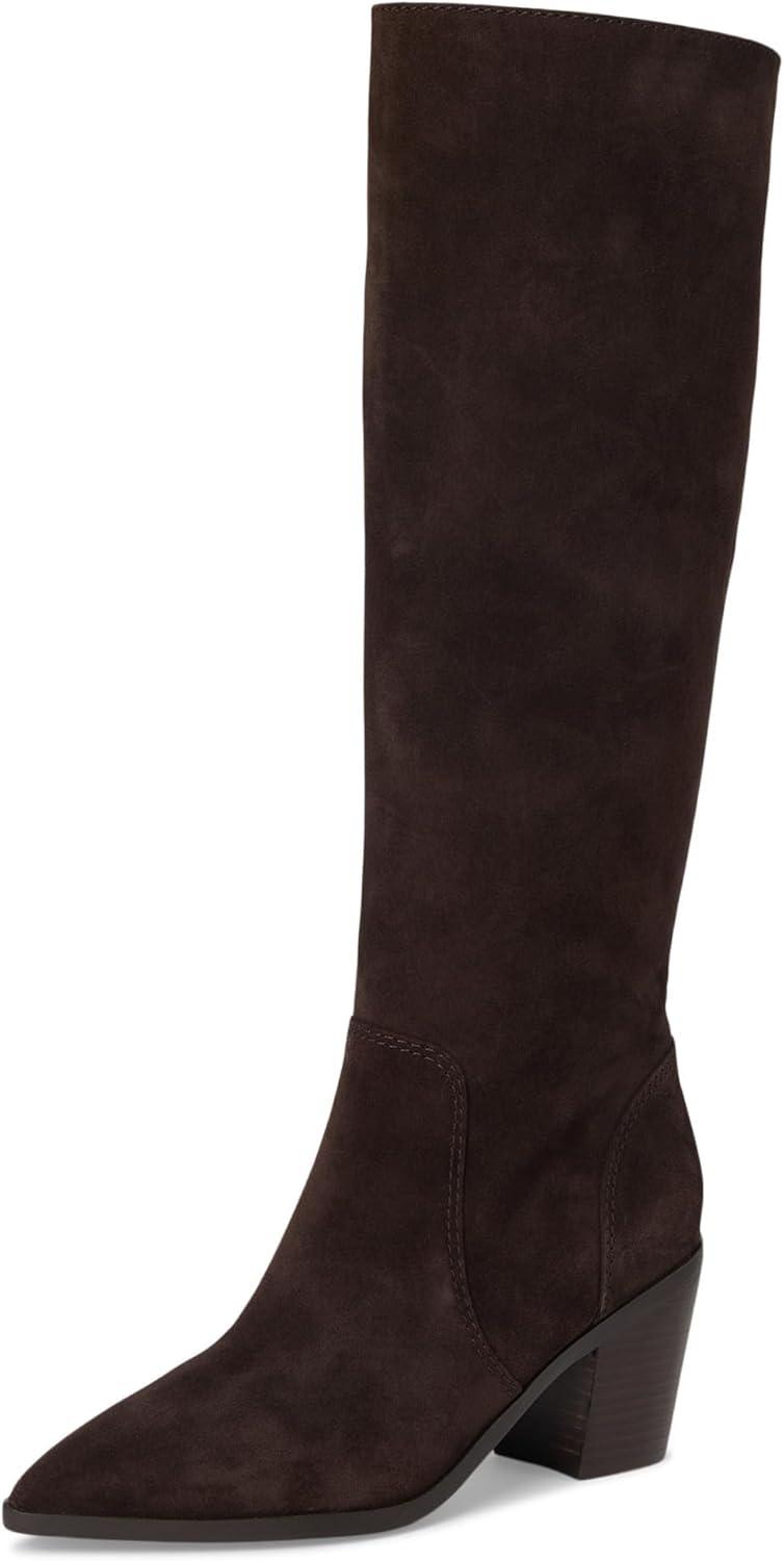 image:imageCole Haan Womens Willa 75mm Boots FashionDark Chocolate Suede