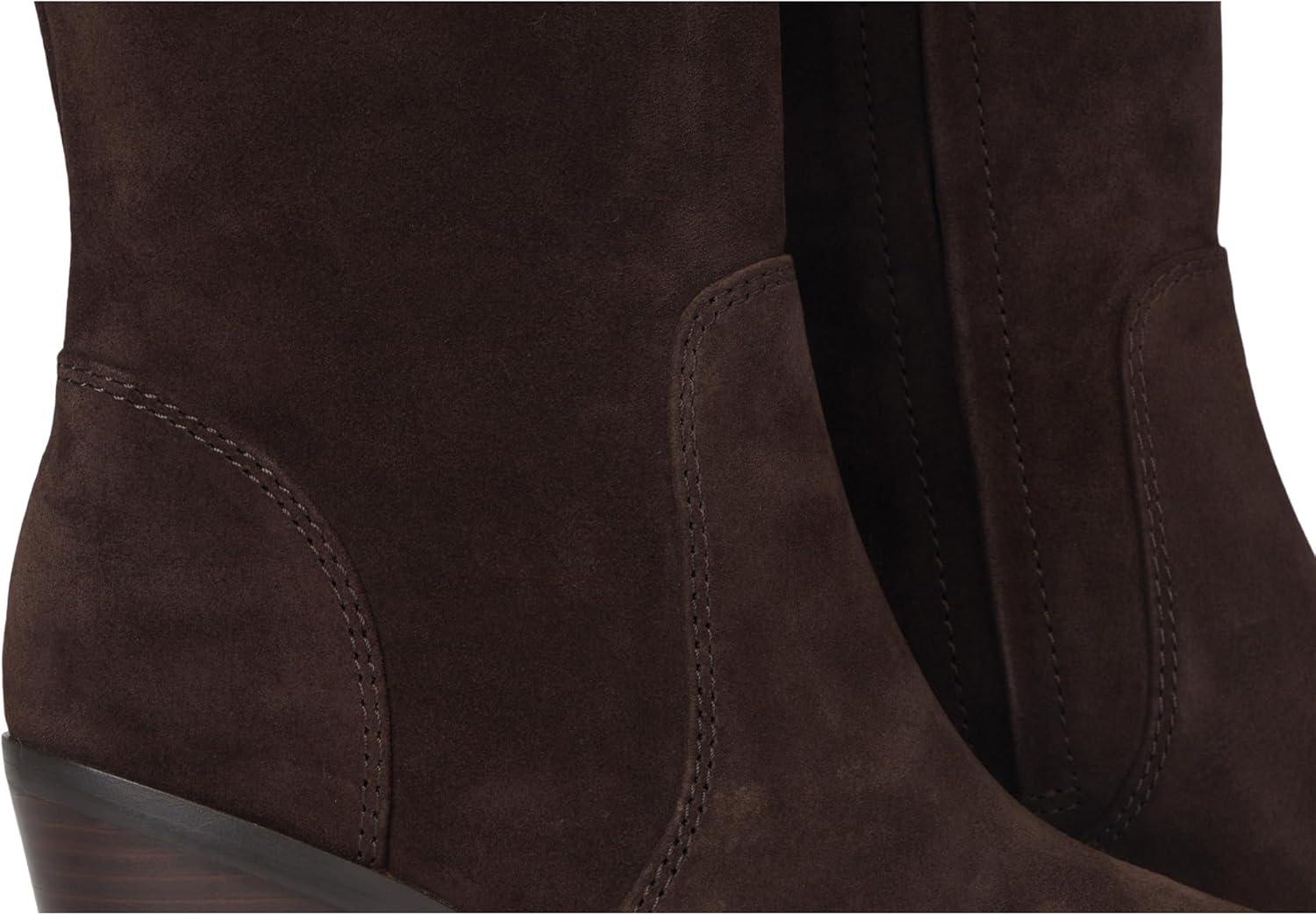 image:imageCole Haan Womens Willa 75mm Boots FashionDark Chocolate Suede