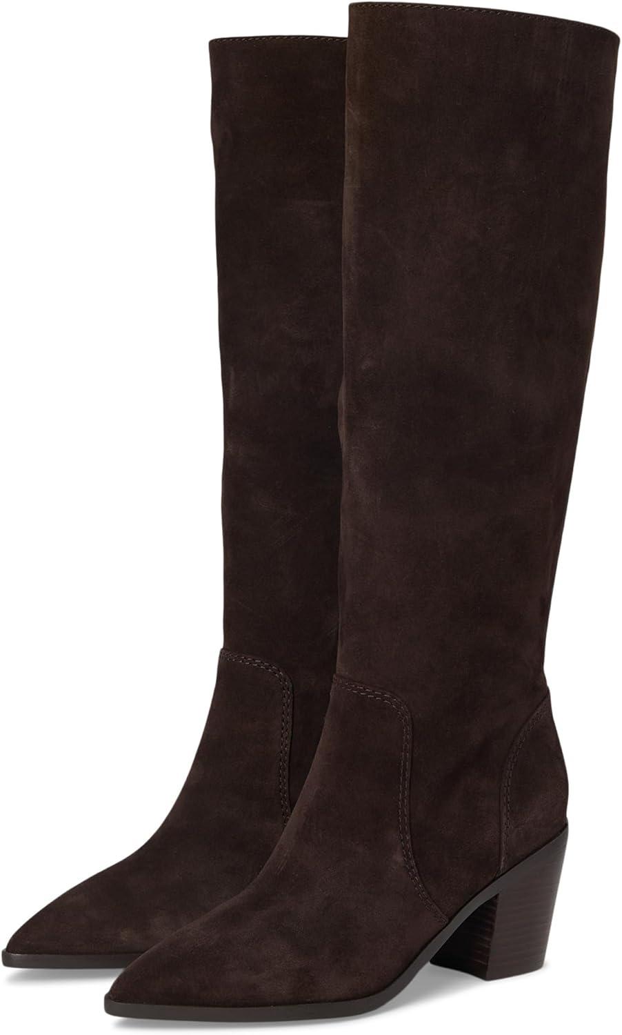 image:imageCole Haan Womens Willa 75mm Boots FashionDark Chocolate Suede